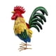 thumbnail image 1 of Figura de gallo de metal, escultura animal creativa en 3D, resistente a la intemperie, decorativa, de hierro. Estilo D, 1 of 8