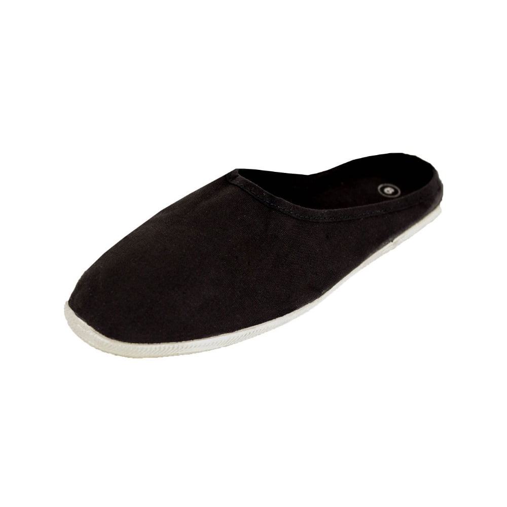 canvas mule slip on shoes