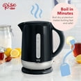 thumbnail image 2 of Rise By Dash 1.7 Liter Electric Kettle + Water Heater with Rapid Boil, Cordless Carafe + Auto Shut off for Coffee, Tea, Espresso & More - Black, 2 of 11
