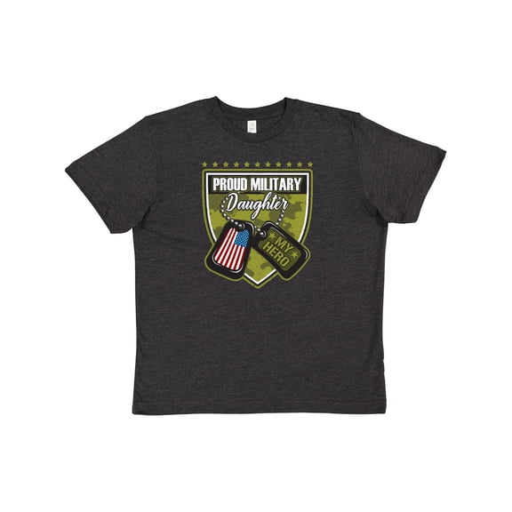 Inktastic Proud Military Daughter Soldier Hero Youth T-Shirt