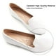 thumbnail image 2 of Zapatillas planas SAILING LU Ballet Flats para mujer, blancas, talla 7, 2 of 7