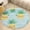 style-6, variant on Lunarable Pineapple Washable Round Rug -Circle Area Rugs for Nursery Bedroom, Vintage Non Slip Non Shedding Low Pile Carpet for Living Room Coffee Table Entryway