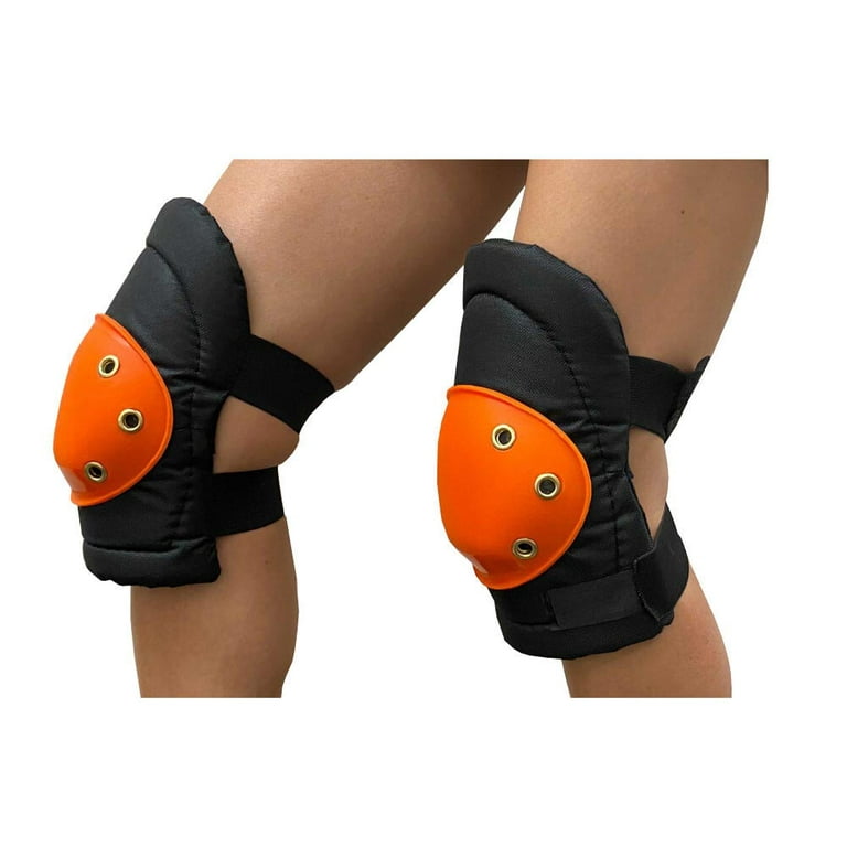  JOBMAN Workwear Men's Knee Pads, Orange/Black, One