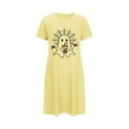 thumbnail image 5 of Somuwie Large size short Halloween women's nightdress with chest print round neck short sleeves short nightdress, 5 of 5
