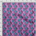 thumbnail image 4 of oneOone Cotton Poplin Fuschia Pink Fabric Tropical Leaf Sewing Craft Projects Fabric Prints By Yard 56 Inch Wide, 4 of 4