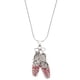 thumbnail image 1 of Collar de zapato de ballet collar de cristal dianos rhinestones de cadena de clavícula, 1 of 5