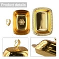 thumbnail image 2 of Dustproof Lid Food Container Tray Professional Use Lid Butter Dish Box Tray Easy To Clean And Maintain Gold Silver, 2 of 9
