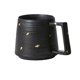 thumbnail image 1 of Taza grande de cerámica con asa y lunares dorados for café, uso doméstico y comercial., 1 of 8