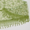 thumbnail image 3 of Lightweight Lace Floral Head Scarf Fringe Triangular Shawl Scarf Wrap Bandana for Women- One Size Fits Most, Green, 3 of 6