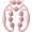 Pink, variant on ABCISI 9 Wheels Muscle Roller, Leg Massager for Deep Tissue Massage, Textured Roller for Muscle Relaxation, Manual Massager for Thighs, Arms, Legs, Waist, Back, Double Massage Area Design (Sky Blue)