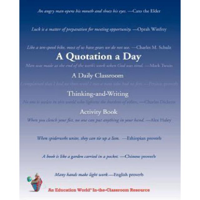 A Quotation a Day: A Daily Classroom Thinking-and-Writing Activity Book