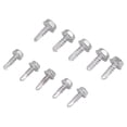thumbnail image 3 of Vis Auto-Perçage, 100Pcs Auto-Perçage Vis Auto Taraudage Assortiment Tête Hexagonale 410 Kit en Acier Inoxydable Auto-Perçage, 3 of 8