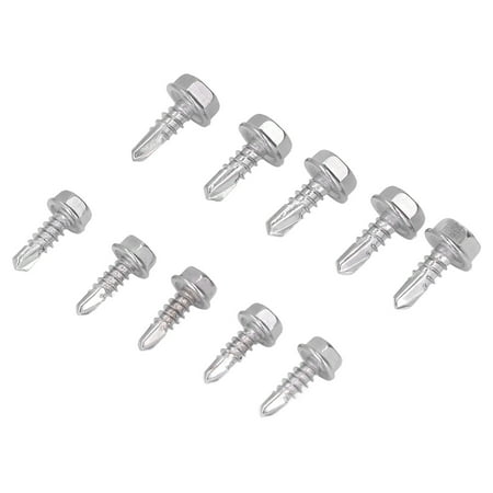 

Hex Self Drilling Screws Set Self Drilling Screw Assortment Maximum Clamping Force High Hardness 100Pcs For Automotive For Repairs