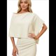 thumbnail image 3 of Poncho para Mujer, Corte Entallado, Chal Versátil, Tejido Suave, Cuello Vuelto, Top Corto un Tamaño, 3 of 10