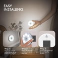 thumbnail image 6 of LINLIN Sensor Lights Rechargeable Wireless Wall LED Night Lamps Auto/On/Off, Stairs Living Room Corridors Closet Kitchen Under Cabinets, 6 of 8