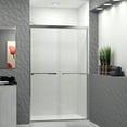 thumbnail image 3 of Transolid Fbpt487608c-J 76" High X 47" Wide Bypass Frameless Shower Door - Chrome, 3 of 5