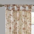 thumbnail image 4 of Madison Park Simone Printed Floral Twist Tab Top Voile Sheer Curtain in Blush, 50"x84", 4 of 5