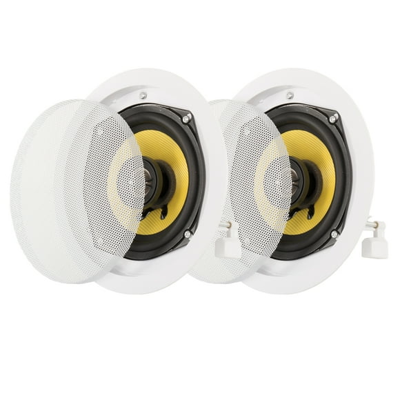 Acoustic Audio HD-5 Flush Mount In Ceiling Speakers Home Theater Pair