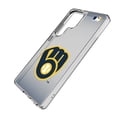 thumbnail image 2 of Milwaukee Brewers Linen Logo Galaxy Clear Case, 2 of 6