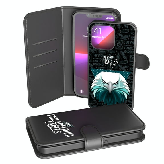 Keyscaper Black Philadelphia Eagles iPhone Wallet Case