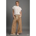 thumbnail image 2 of Saronite Saronite Wide Leg Pull On Full Lenghth Pants, Latte (Women's), 2 of 5