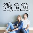 thumbnail image 2 of Dsscvnef This Is Us English Phrase Wall Sticker Decorative Removable Art for Home, 2 of 7