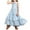 Light Blue, variant on Big Girls Dresses Cute Kids Solid Color Party Dress Short Sleeve Irregular Hemline Princess Dress Evening Dress Girls Spring Dress Brick Red 6-7 Years