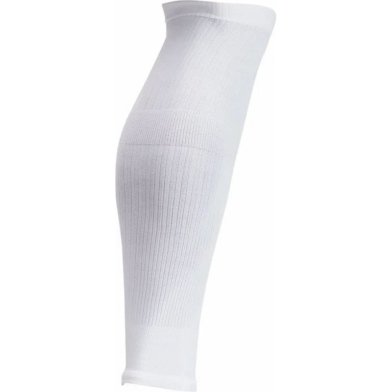 Nike Squad Adult White Polyester Dri-Fit Swoosh Logo Soccer Leg Sleeves S/M  6-8 for sale online