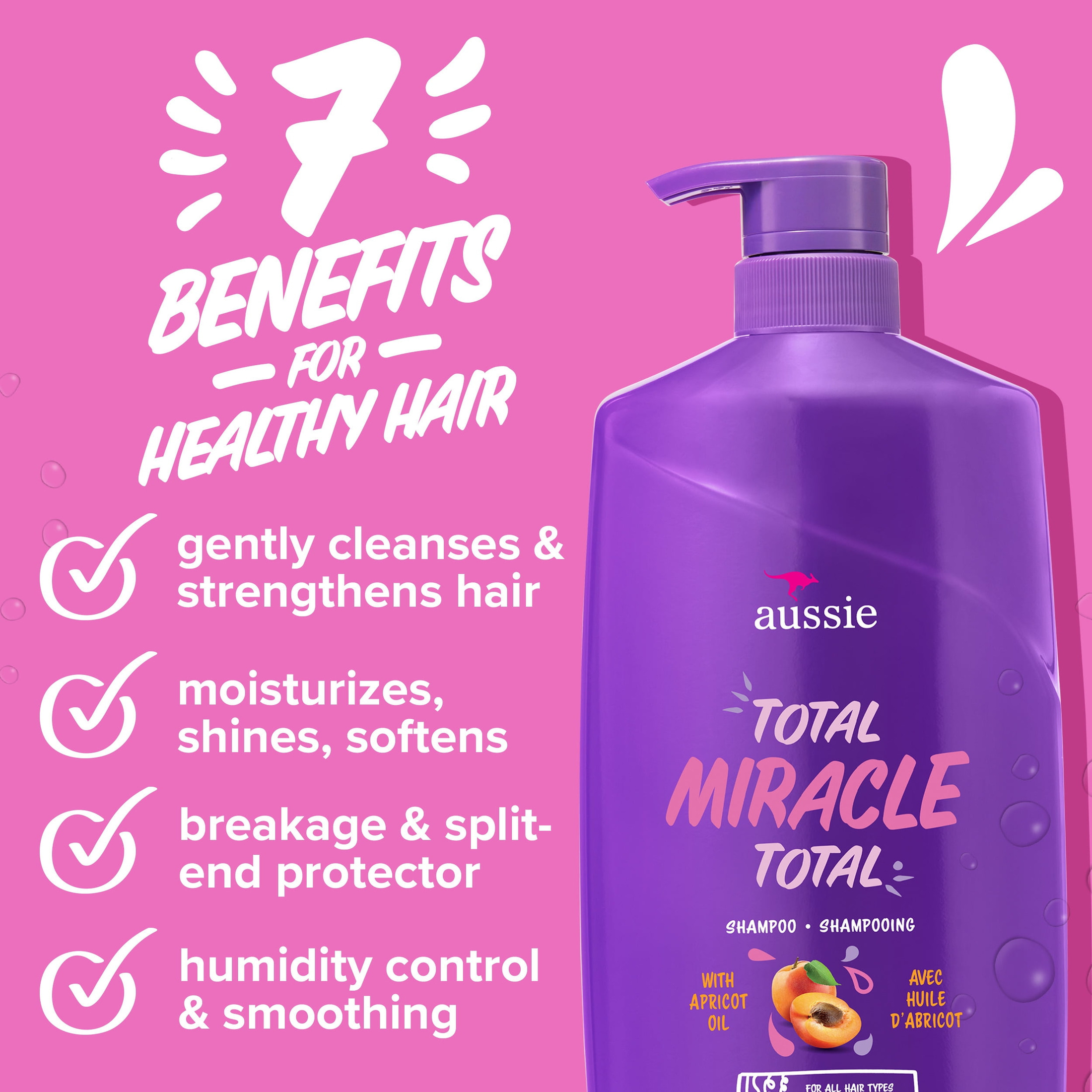 Aussie Total Miracle Shampoo and Conditioner Dual Pack, 26.2 fl oz photo 8