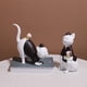 thumbnail image 5 of Preciosa estatuilla de gato con bebés, adorno de animales, manualidades artísticas, escultura de de resina para decoración de comedor, sentado perfecl Figurilla de gato, 5 of 7