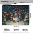 thumbnail image 4 of Jeiento Night Scene Snowman Xmas Tree Car Trunk Mat All Weather Cargo Liner Non Slip Backing Universal Fit Winter Holiday Vehicle Rear Mat, 4 of 4