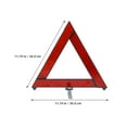 thumbnail image 3 of 3pcs Triangle Emergency Warning Signs Car Reflective Roadside Sign Safety Road Car Signs, 3 of 8