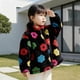 thumbnail image 5 of Chaquetas y abrigos casuales de manga larga con capucha, de invierno, con estampado floral, cremallera, forro polar, holgado, cuello alto, para niños pequeños y niños. Chaqueta tipo cárdigan infantil., 5 of 9