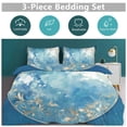 thumbnail image 5 of 3 Pcs Soft Bedding Set, Includes 1 Duvet Cover with Zipper And 2 Pillow Shams,Marble Texture Full(79"×90"), 5 of 8