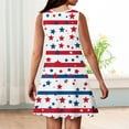 thumbnail image 6 of YOUYEDIAN Independence Day Toddler Dress 4th Of July Sleeveless Dress 2025 Summer Casual Sun Dress Royal Blue Stars Striped Midi Dress,Royal Blue 4-5 Years, 6 of 6