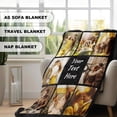 thumbnail image 4 of Custom Blankets Personalized Photo Pictures Gifts Blankets for Boyfriend Girlfriend Husband Wife Couple for Christmas Halloween Birthday Anniversary (Style 1), 4 of 6