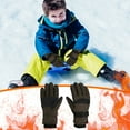 thumbnail image 7 of Kids Winter Warm Gloves Waterproof 11-16 Years Winter Gloves for Boys Girls Snow Windproof Mittens Outdoor Sports Skiing, 7 of 7