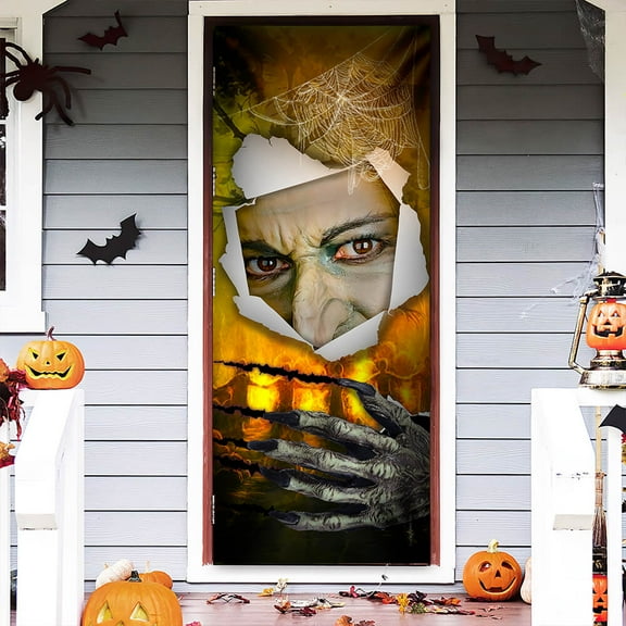 Halloween Door Cover, Halloween Decorations, Magic NTT27D - 32" x 80"
