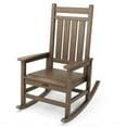 thumbnail image 6 of JEAREY Oversized Outdoor Rocking Chair for Porch HDPE Brown, 6 of 7