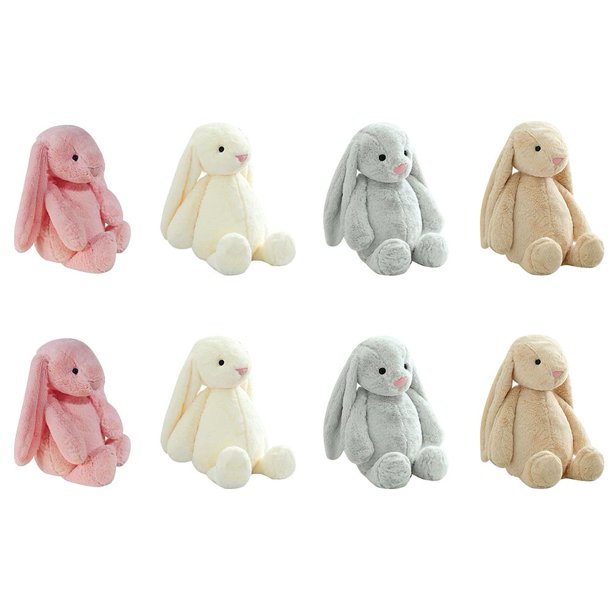 Muñecas de conejito de Pascua, decoración de cama para el hogar, decoración de Pascua de conejo esponjoso rosa 40cm Ndcxsfigh libre de BPA