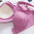 thumbnail image 4 of TEVEQ Womens Wireless Bras Comfortable Push Up Bra No Underwire Bra Full Support Lift Bralette Everyday Seamless Tshirt Bras Breathable Light and Comfortable Large Size Women's Bra Purple 46, 4 of 8