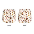 thumbnail image 5 of Lsque Autumn Maple Leaf with Hedgehog Printed Women's Running Shorts with Liner Pockets,Elastic Quick Dry Workout Athletic Gym Yoga Shorts,Womens High Waist Shorts-X-Large, 5 of 9