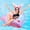 46"Inflatable Pool Float for Adults, variant on Low Ultralight Compact Camping Folding Chair with Side Pocket and Carry Bag (Black)