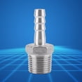 thumbnail image 1 of Cergrey Acier Inoxydable SS304 Raccord de Tuyau de Filetage Mâle Raccord de Queue de Tuyau de Barbillon BSP 1/8 3/4, Adaptateur de Barbillon, Adaptateur de Tuyau, 1 of 3