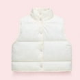 thumbnail image 4 of White Boy Girl Vest for Children Boy Girl Winter Fall Sleeveless Fleece Lined Sherpa Loose Fit Camisole Tank Thermal Thick Fuzzy Vest Padded Jacket Outfits Kid 2025 Clothes 3 Years, 4 of 5