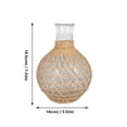 thumbnail image 2 of unbranded 1Ud Florero Hidropónico De Vidrio Y Ratan Para De Con Acabado, 2 of 6