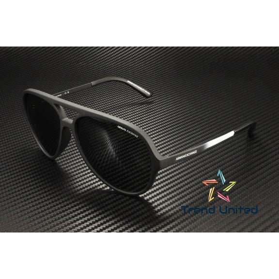 ARMANI EXCHANGE AX4133S 807887 Matte Black Dark Grey 60 mm Men's Sunglasses