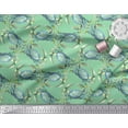 thumbnail image 3 of Soimoi Green Cotton Duck Fabric Crabs Ocean Fabric Prints By Yard 42 Inch Wide, 3 of 3