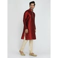 thumbnail image 2 of Men's Handmade Designer Jacquard Silk Indian Kurta Pyjama Sherwani Festive Dress, 2 of 5