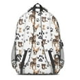 thumbnail image 3 of Chihuahua and Footprints Backpack for School,Cute School Bag,Schoolbag with Adjustable Shoulder Straps & Padded Back,16.9 Inch, 3 of 5